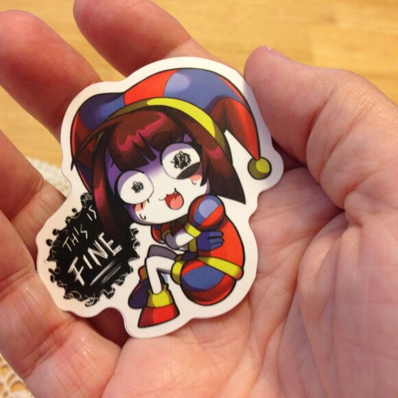 Stickers for cellphone, beverage bottles, crafts, lockers, scrapbooking, Pomni - Picture 5 of 6